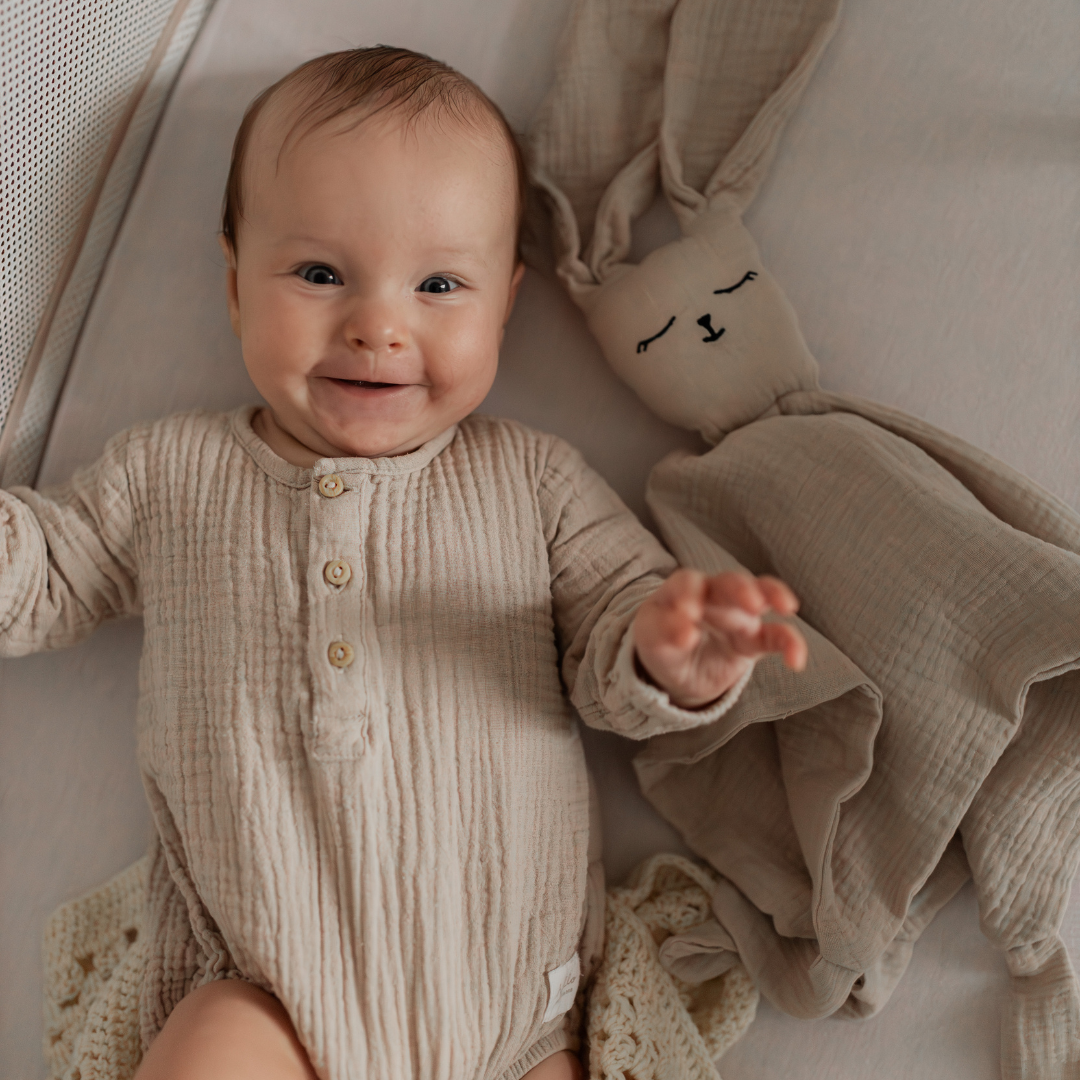 MyBabyBottle - muślinowa przytulanka Króliczek