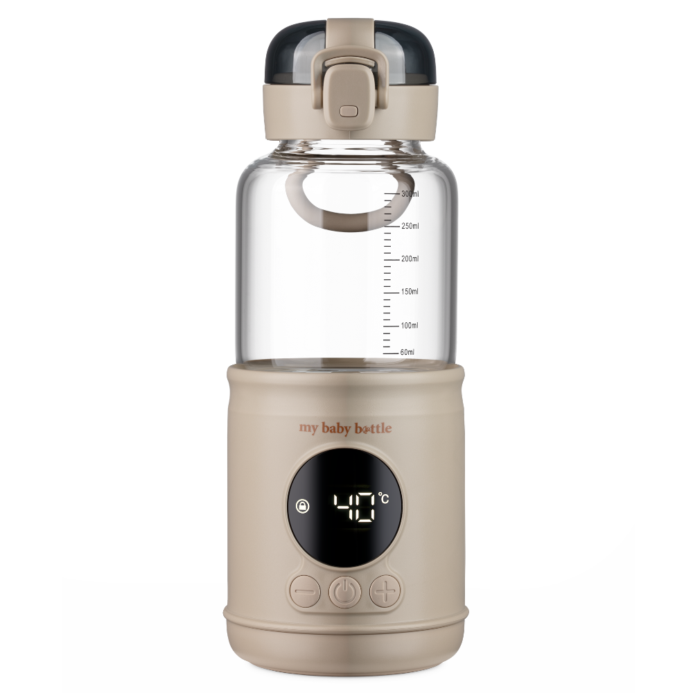 MyBabyBottle Pro - Přenosný ohřívač vody a mléka pro děti - Béžový
