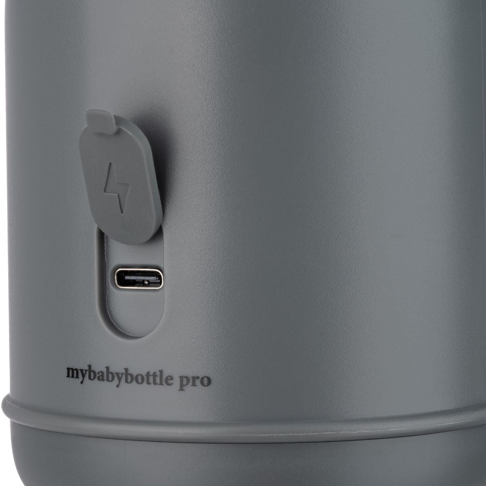 MyBabyBottle Pro - Přenosný ohřívač vody a mléka pro děti - Šedý